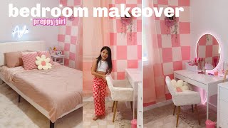 Tween Room Makeover *Preppy Inspired* Pinterest Aesthetic/ Room Tour
