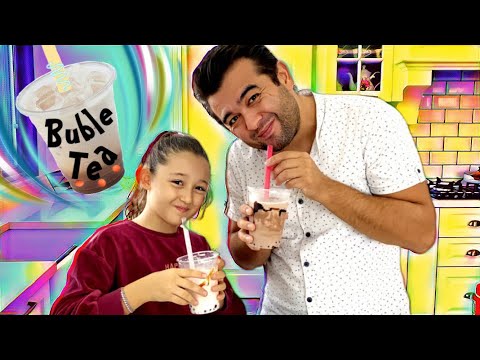 Öykü ve BABASI İLE BUBBLE TEA Tapyoka 2