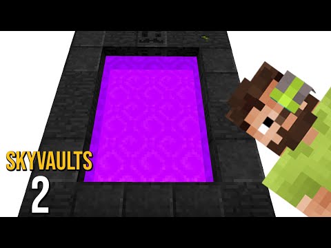 My first REAL vault! | Skyblock Modded Minecraft 2