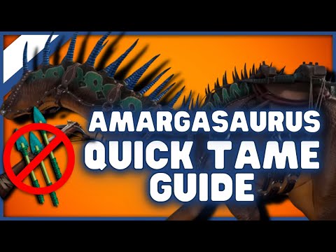How To Tame An Amargasaurus Ark Taming Guide Lost Island