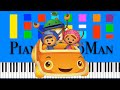 Team Umizoomi Everybody Counts Slow EASY Medium 4K Piano Tutorial