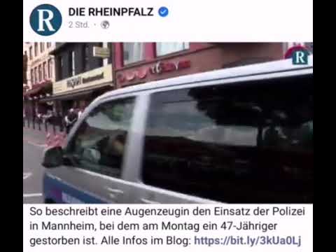 Weitere Augenzeugin über den Einsatz der Polizei in Mannheim.