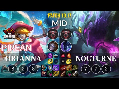 SG Pirean Orianna vs Nocturne Mid - KR Patch 10.17