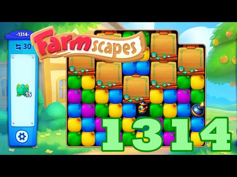 Farmscapes Level 1314 HD Gameplay Walkthrough | 3 - match game | android | ios | pc | GameGo Game