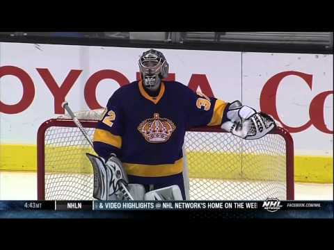 Keaton Ellerby vs Chuck Kobasew fight/scrum Feb 23 2013 Colorado Avalanche vs LA Kings NHL Hockey