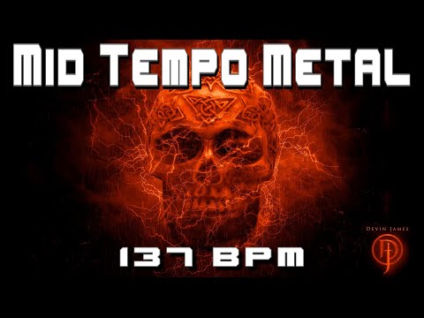 🥁Free Mid-Tempo Metal Drum Track 137 BPM | Download Now