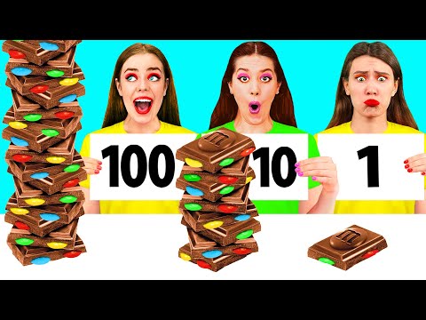 100 Layers of Food Challenge | Crazy Challenge by 4Fun