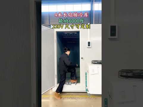 移动冷库，冻肉杠杠滴，水分湿度足，家用电，存放6000斤#冷库 #制冷设备 #移动冷库 #铝排冷库