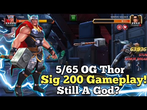 5/65 Sig 200 OG Thor Act 6 & ROL Gameplay | Insane Damage! Still A God? | Marvel Contest Of Champion