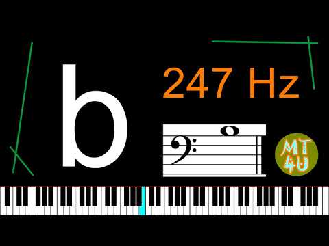 Perfect Pitch 30 minute Listening and Training - b (Piano version)