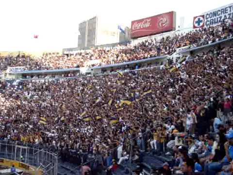 "La ReBeL poniendo la fiesta en el cementerio 2010" Barra: La Rebel • Club: Pumas • País: México