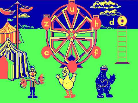 DOS Gameplay [004] Sesame Street Letter Go Round