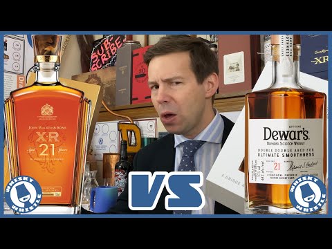 Johnnie Walker XR 21 VS Dewars Double Double 21 Blended Scotch Whisky
