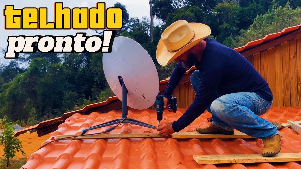 Construímos um telhado e instalamos a Starlink nele!