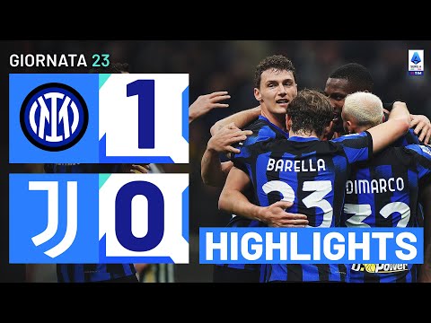 Video highlights della Inter vs Juventus (1 a 0) - Giornata 23 - Fantacalcio e fantamedie