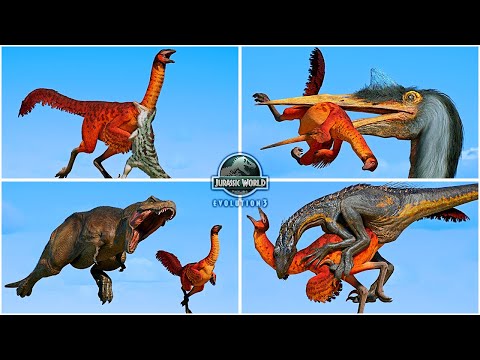 Ornithomimus Hunting Animations of All Dinosaurs & Flying Reptiles 🦖 Jurassic World Evolution 3