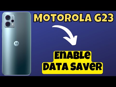 Motorola Moto G23 How to Enable Data Saver
