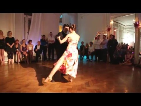  Magdalena Gutierrez  and  German Ballejo  are  dancing  at  Tangomania  in  2016