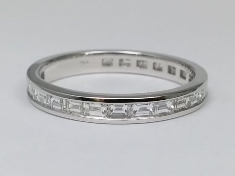ES905ACWGWB Horizontal Baguette Diamond Wedding Band