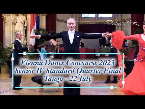 Vienna Dance Concourse 2023 - Senior IV Standard Tango WDSF - Quarter Final - 22 July 2023