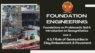 4.5.7 Role of Geotextiles in Clay Embankment & Pavement | CE802(B) |