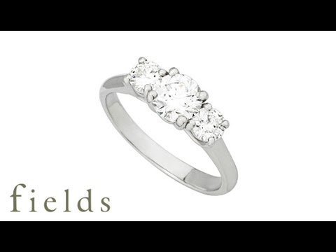 Platinum 3 Stone Engagement Ring