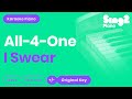 All 4 One I Swear Karaoke Piano