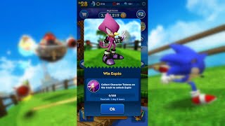 Sonic Dash ios Version Road to Unlock Espio Part 1 of 2