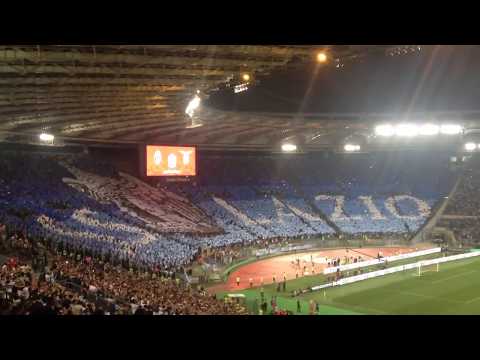 Lazio - Juventus: la coreografia della curva nord laziale