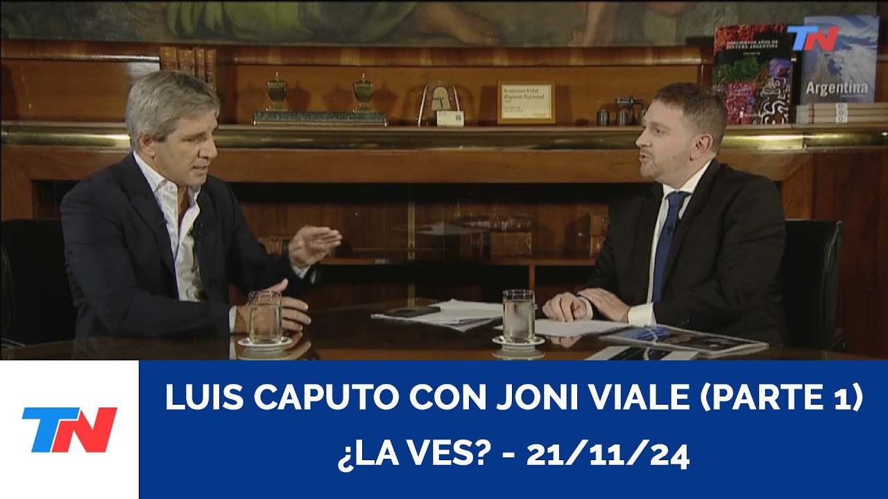 LUIS CAPUTO, MINISTRO DE ECONOMIA I Entrevista mano a mano con Joni Viale (Parte 1) - 21/11/24