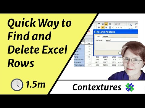 Fast Way to Find and Delete Excel Rows
