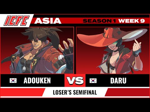 Adouken (Sol) vs Daru (Ino) - ICFC GGST ASIA: Season 2 Week 9 - Loser's Semifinal