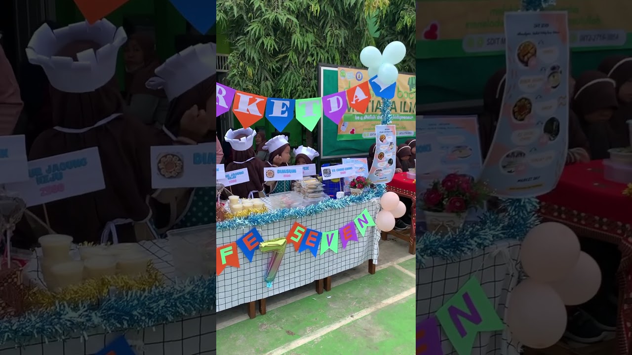 menghias stand untuk market day #marketday