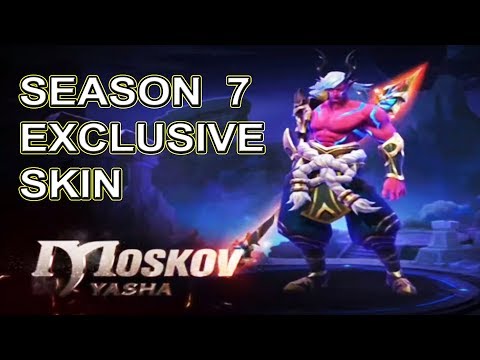 Moskov New Skin Yasha | Season 7 Exclusive | Mobile Legends | SCS