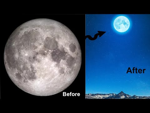 Professional Moon Glow Effect In Photoshop.