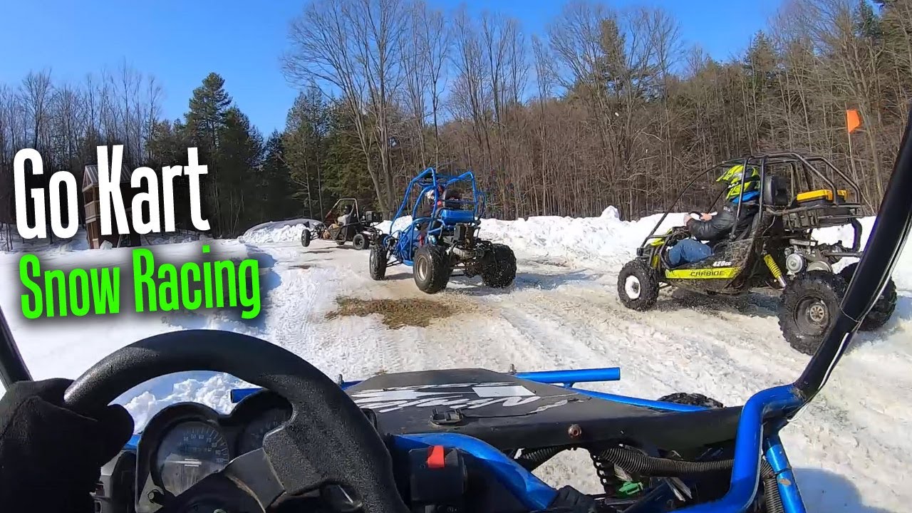 Racing Off Road Go Karts in the Snow 2020