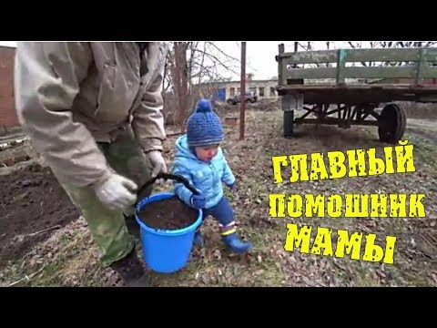 Главный помощник мамы на огороде / Автомат спас от пожара - один день из жизни / Семья в деревне