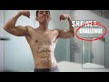 Ligo Challenge Boy Muscle Flexing in the Glass Bathroom 💦 / Bryan Adlaon