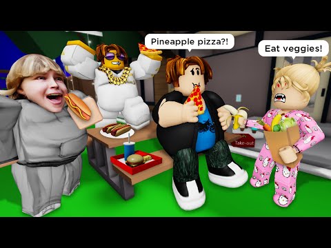 NO MORE MEAT! TWINS EAT VEGGIES NOW! 🥩❌🥦 (A DIET DAY 5) 🍕 Roblox Brookhaven 🏡 RP - Funny Moments