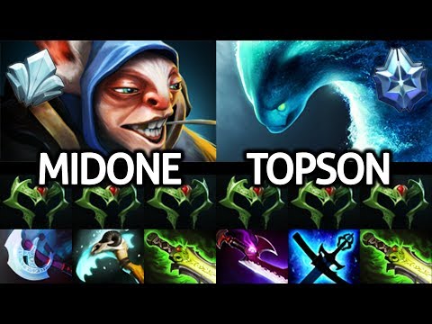 TOPSON Morphling VS MIDONE Meepo - Insane Battle Mid Lane 7.24 Dota 2