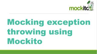 Mocking exception throwing using Mockito || Mockito - Exception Handling || Mockito interview ques