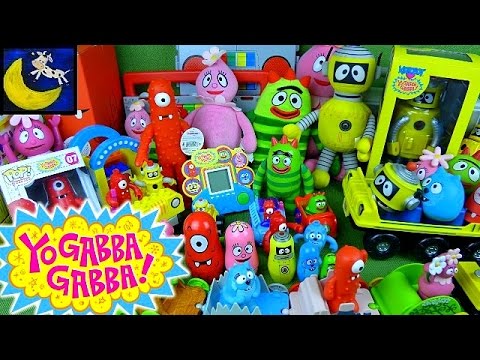 LOTS of Yo Gabba Gabba Toys KidRobot, Funko Pop, Spin Master, Muno Plex Foofa Toodee & Brobee Toys!