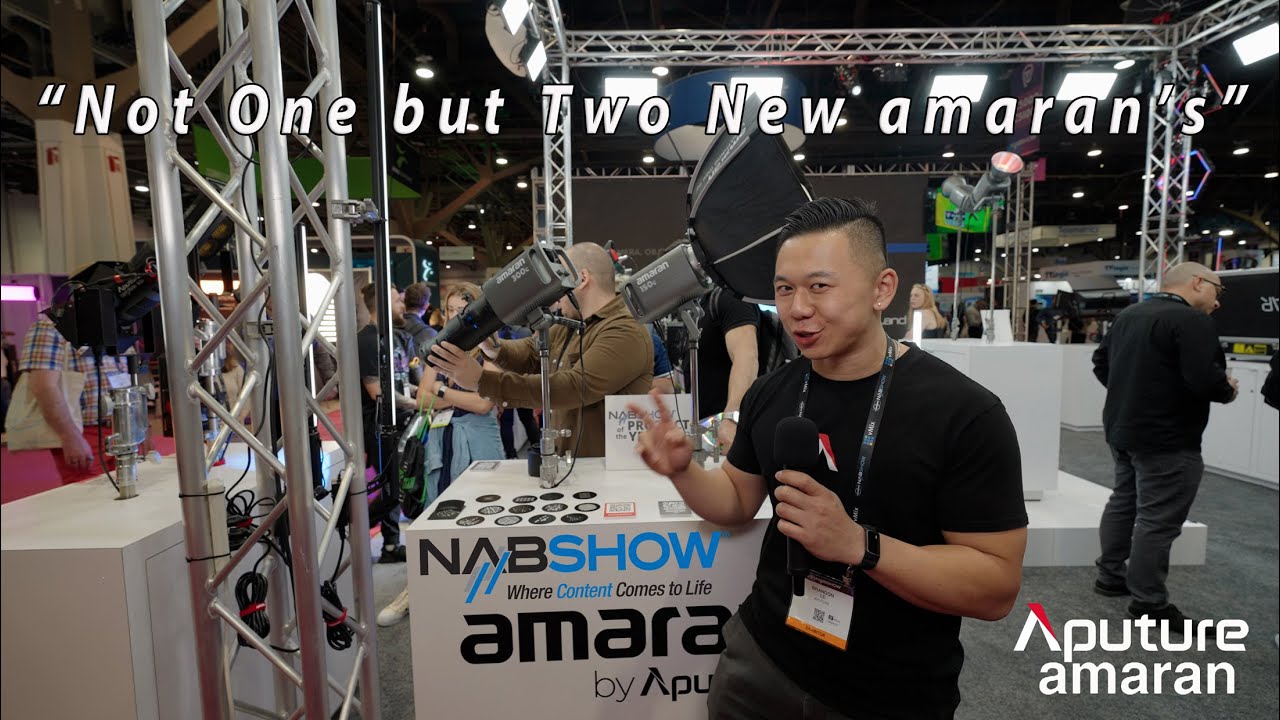 Aputure amaran 150c and amaran 300c during NAB Show 2023