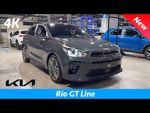 KIA Rio GT Line 2022 - FIRST look in 4K | Exterior - Interior (details), 120 HP, Price