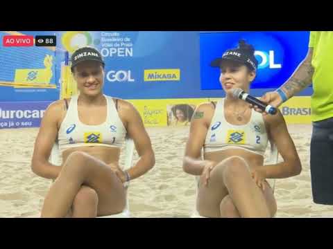 Taina Bigi y Victoria Lopez entrevista - Beach Volleyball de Brasil