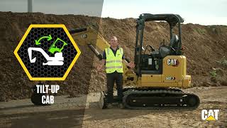 Cat® Next Generation Mini Excavators ǀ Tilt-Up Cab