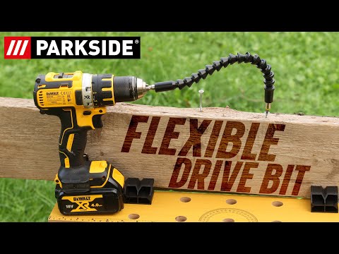 Flexible Drive Shaft from Parkside - Flexible Drill Bit Extension