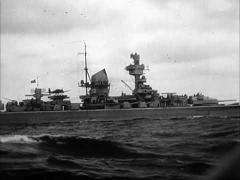 KMS Prinz Eugen and KMS Admiral Scheer bombarding Soviet Forces 1944