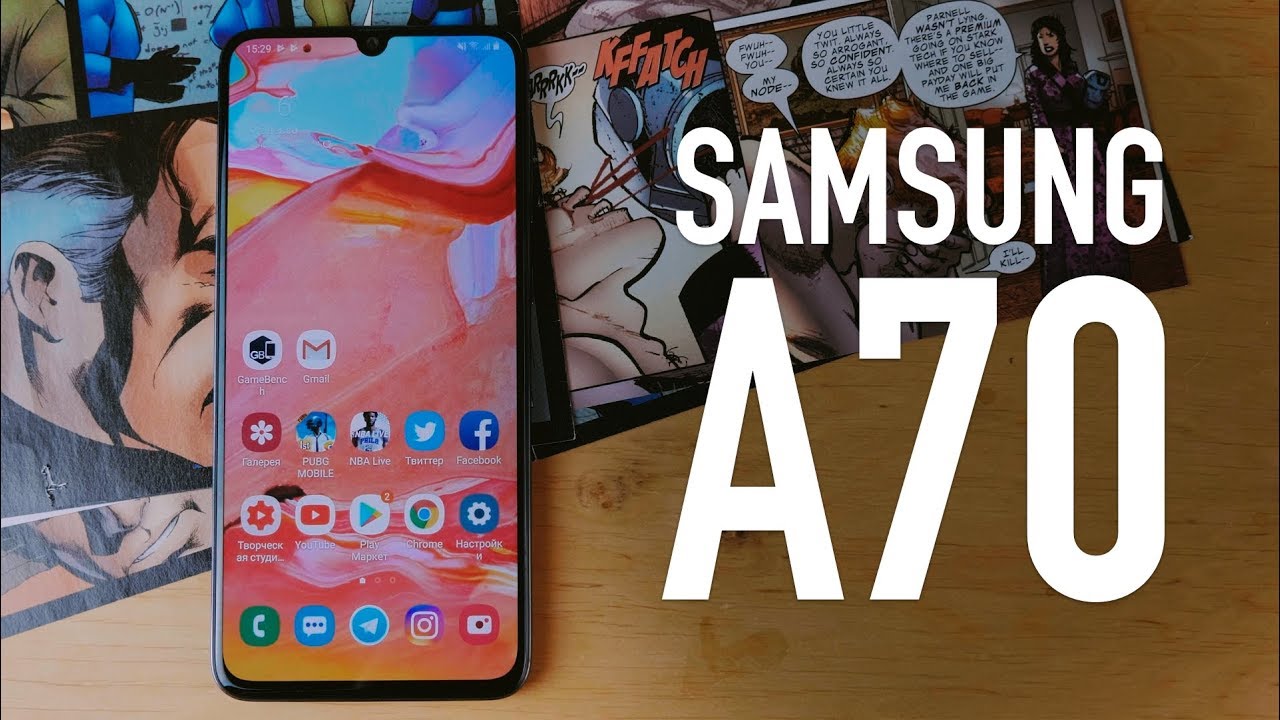 Samsung Galaxy A70 2019 A705F 6/128Gb Black (SM-A705FZKDSEK) video preview