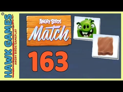 Angry Birds Match ⭐ Level 163 Super hard - Walkthrough, No Boosters